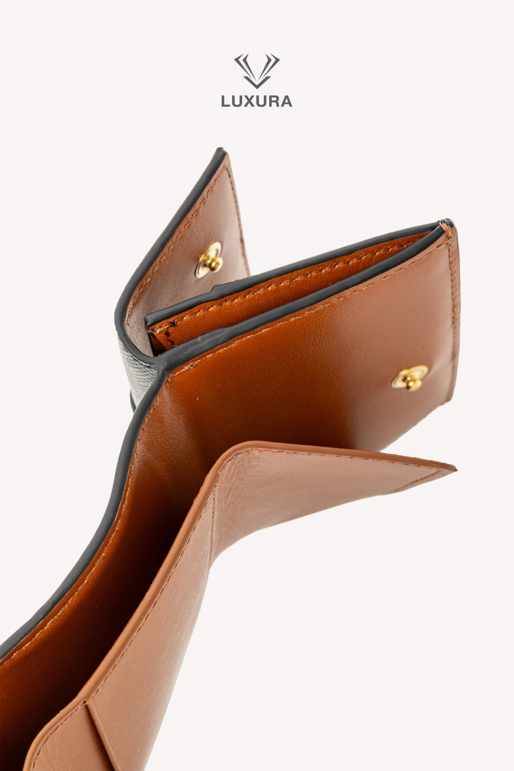 <span style="font-size: 10px;letter-spacing: .15em">HARD TO FIND</span><br> <strong>CELINE</strong><br> <div style="margin-top:10px;font-size:16px">Canvas Triomphe Folded Compact Wallet Tan</div><br> - Image 9