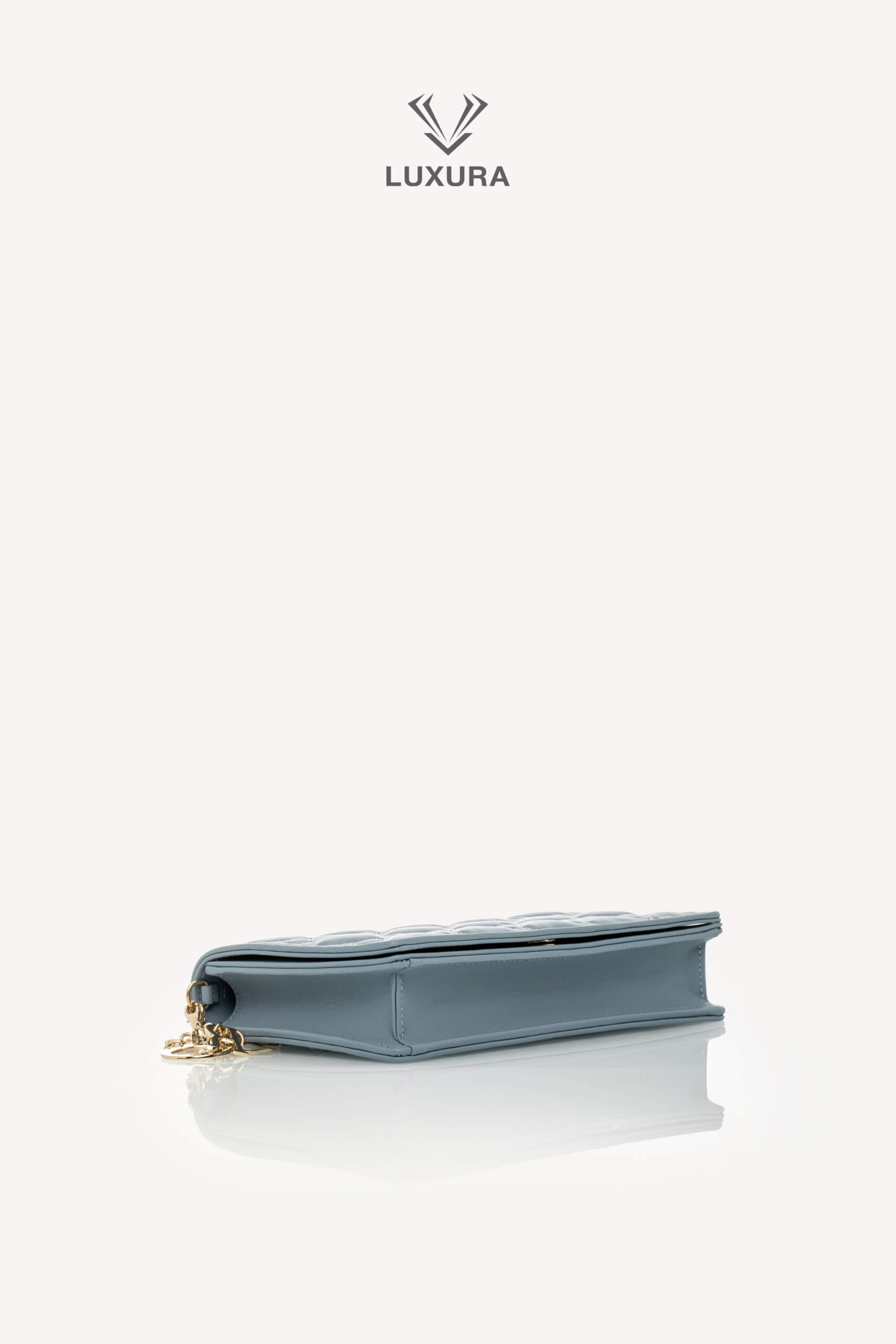 <span style="font-size: 10px;letter-spacing: .15em">NEW COLLECTION</span><br>            <strong>CHRISTIAN DIOR</strong><br>            <div style="margin-top:10px;font-size:16px">Lambskin Cannage Lady Dior Chain Wallet Cloud Blue</div><br> - Image 22