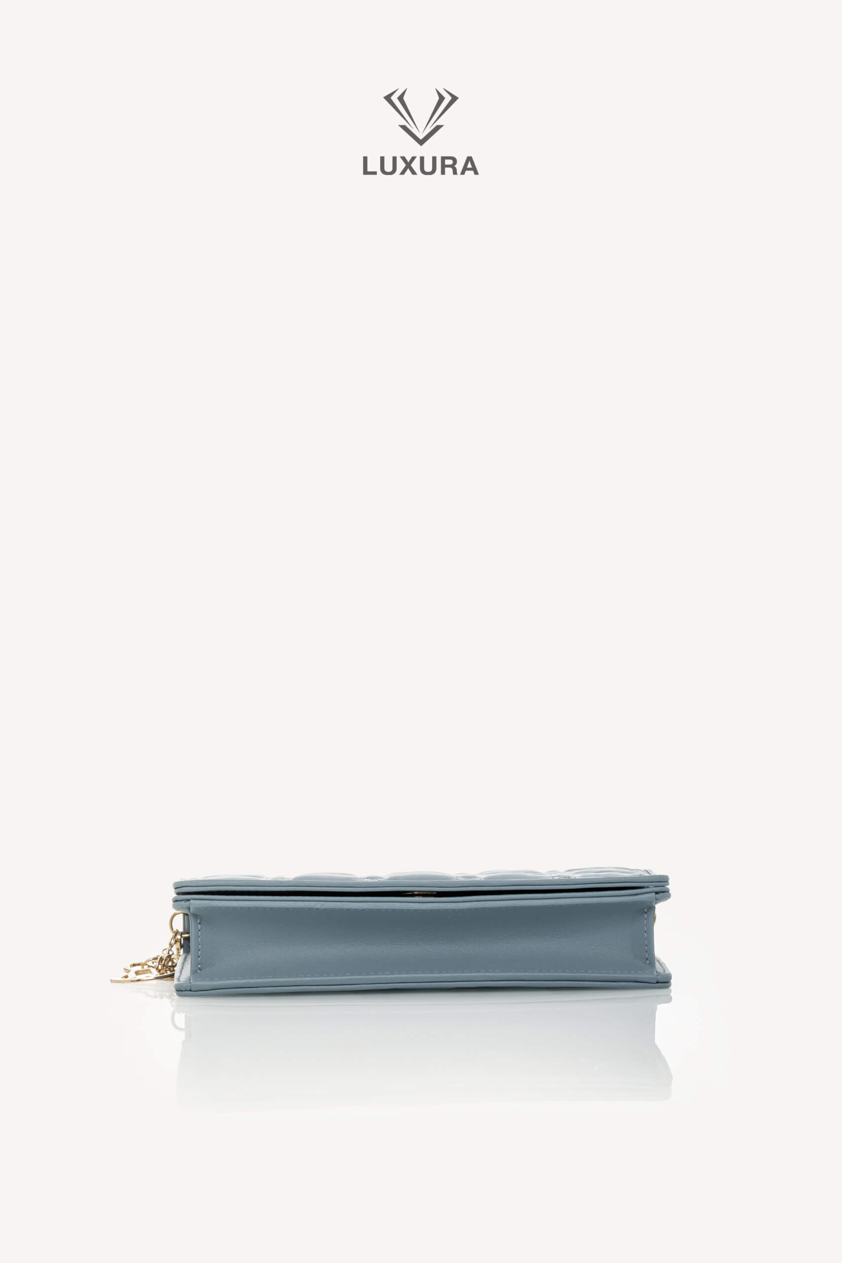 <span style="font-size: 10px;letter-spacing: .15em">NEW COLLECTION</span><br>            <strong>CHRISTIAN DIOR</strong><br>            <div style="margin-top:10px;font-size:16px">Lambskin Cannage Lady Dior Chain Wallet Cloud Blue</div><br> - Image 23