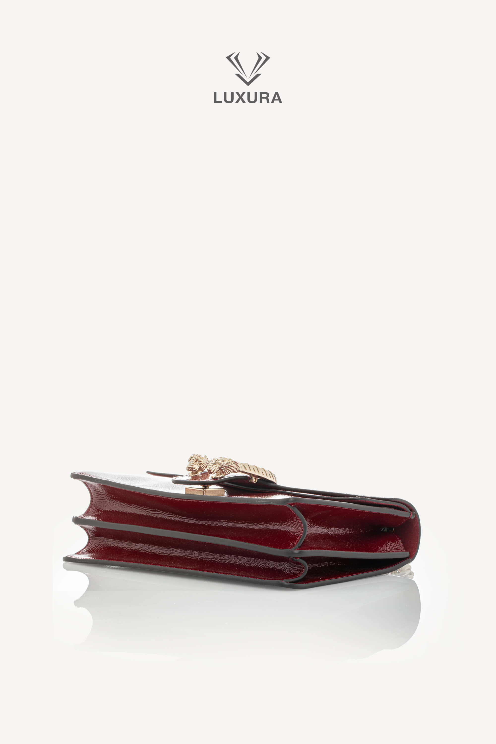 <span style="font-size: 10px;letter-spacing: .15em">BEST DEAL</span><br>            <strong>GUCCI</strong><br>            <div style="margin-top:10px;font-size:16px">Crinkled Patent Small Dionysus Shoulder Bag Rosso Ancona</div><br> - Image 24