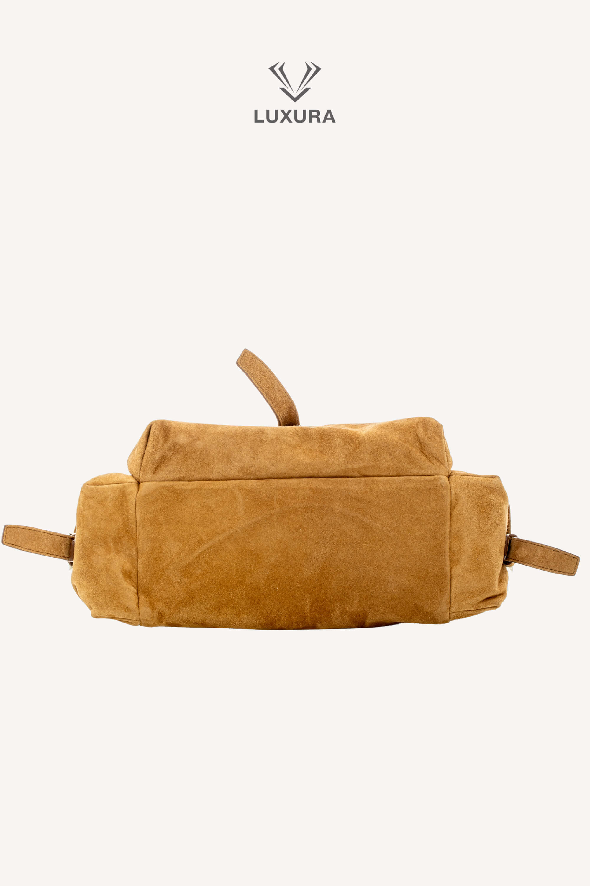 <span style="font-size: 10px;letter-spacing: .15em">NEW COLLECTION</span><br> <strong>PRADA</strong><br> <div style="margin-top:10px;font-size:16px">Explore Medium Suede Leather Shoulder Bag With Flap Cinnamon</div><br> - Image 26