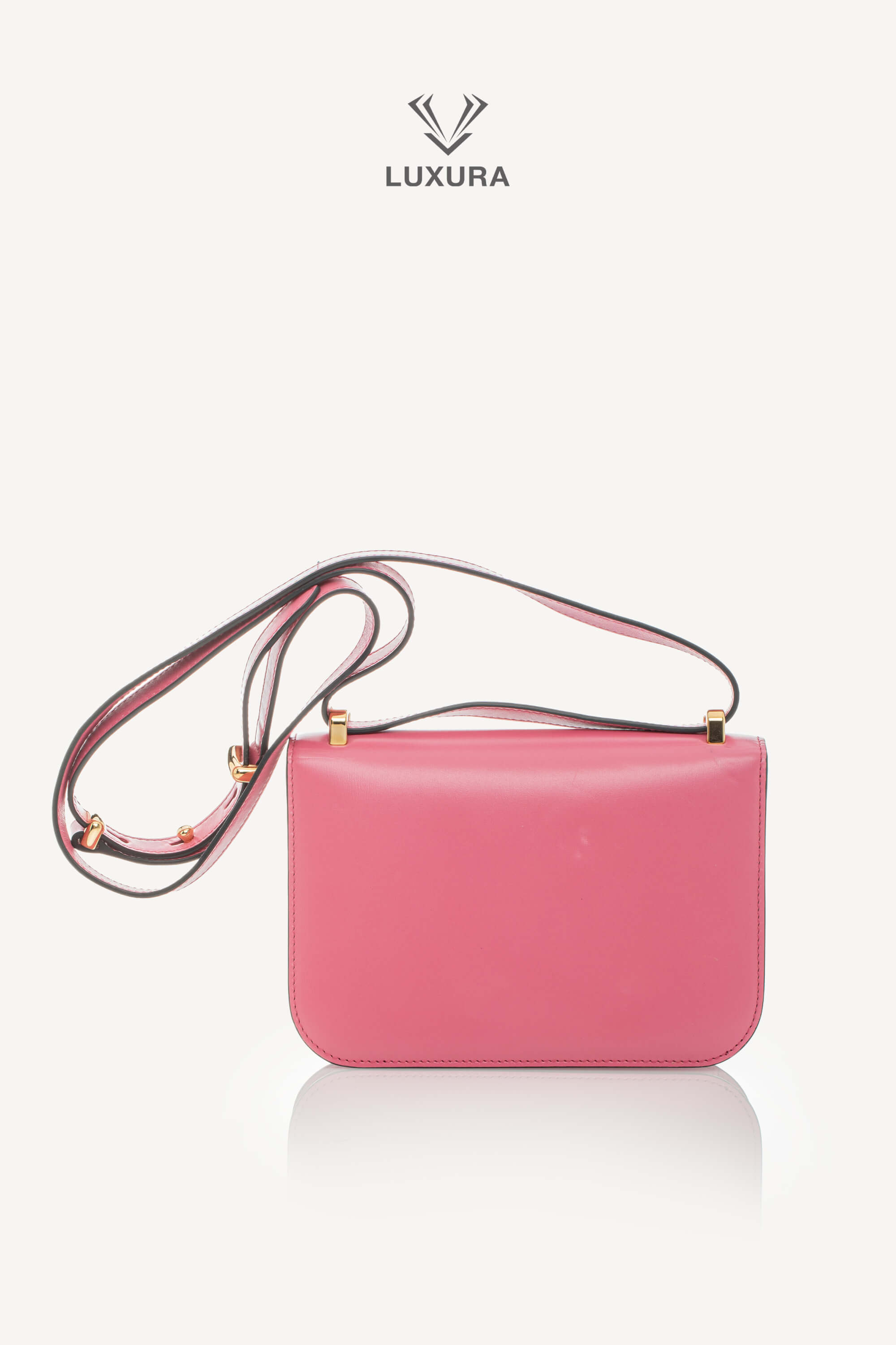 <span style="font-size: 10px;letter-spacing: .15em">BEST DEAL</span><br> <strong>PRADA</strong><br> <div style="margin-top:10px;font-size:16px">Box Calfskin Triangle Embleme Flap Shoulder Bag Begonia</div><br> - Image 6