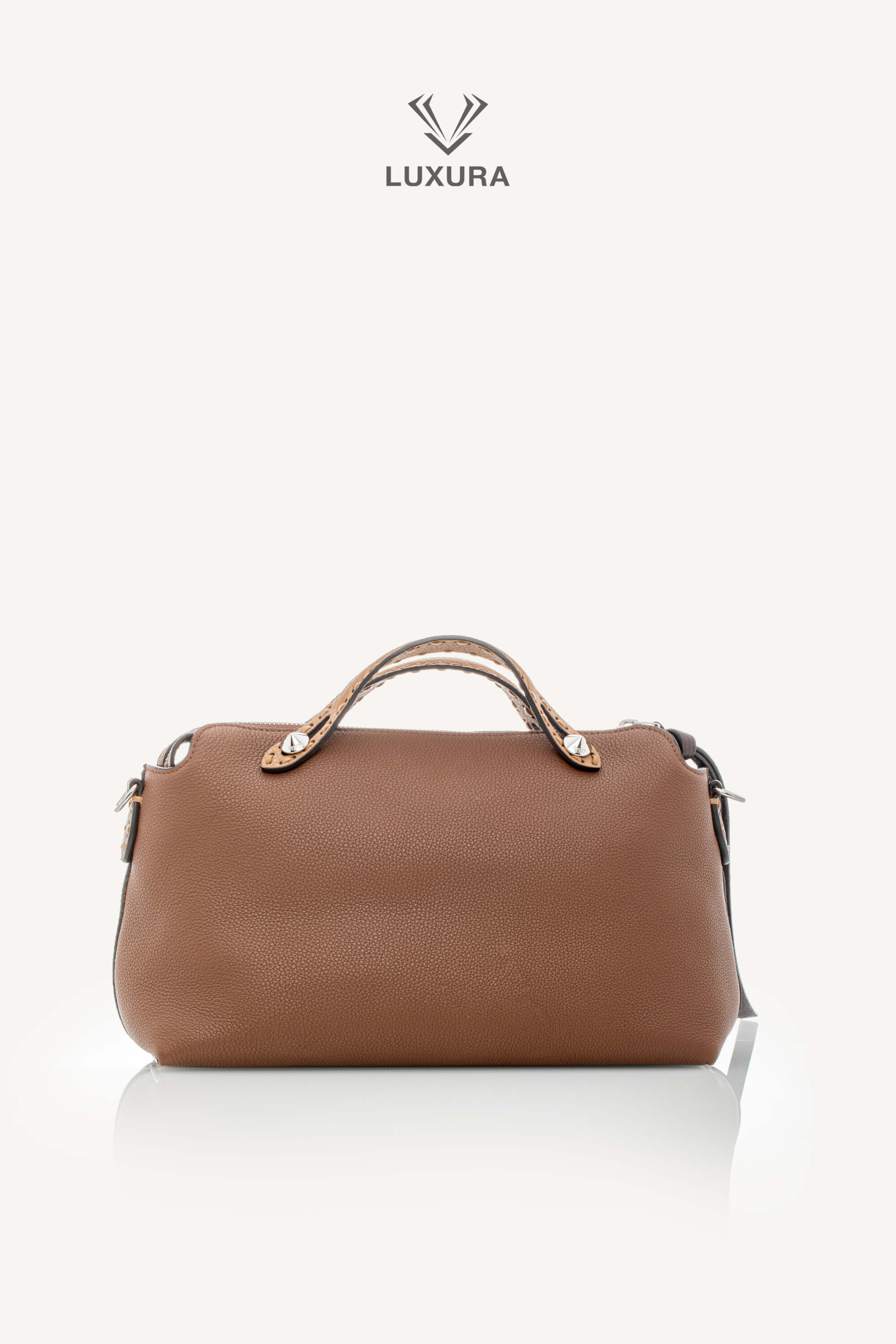 <span style="font-size: 10px;letter-spacing: .15em">BEST DEAL</span><br>            <strong>FENDI</strong><br>            <div style="margin-top:10px;font-size:16px">Cuoio Romano Selleria By The Way Boston Bag Brown</div><br> - Image 7