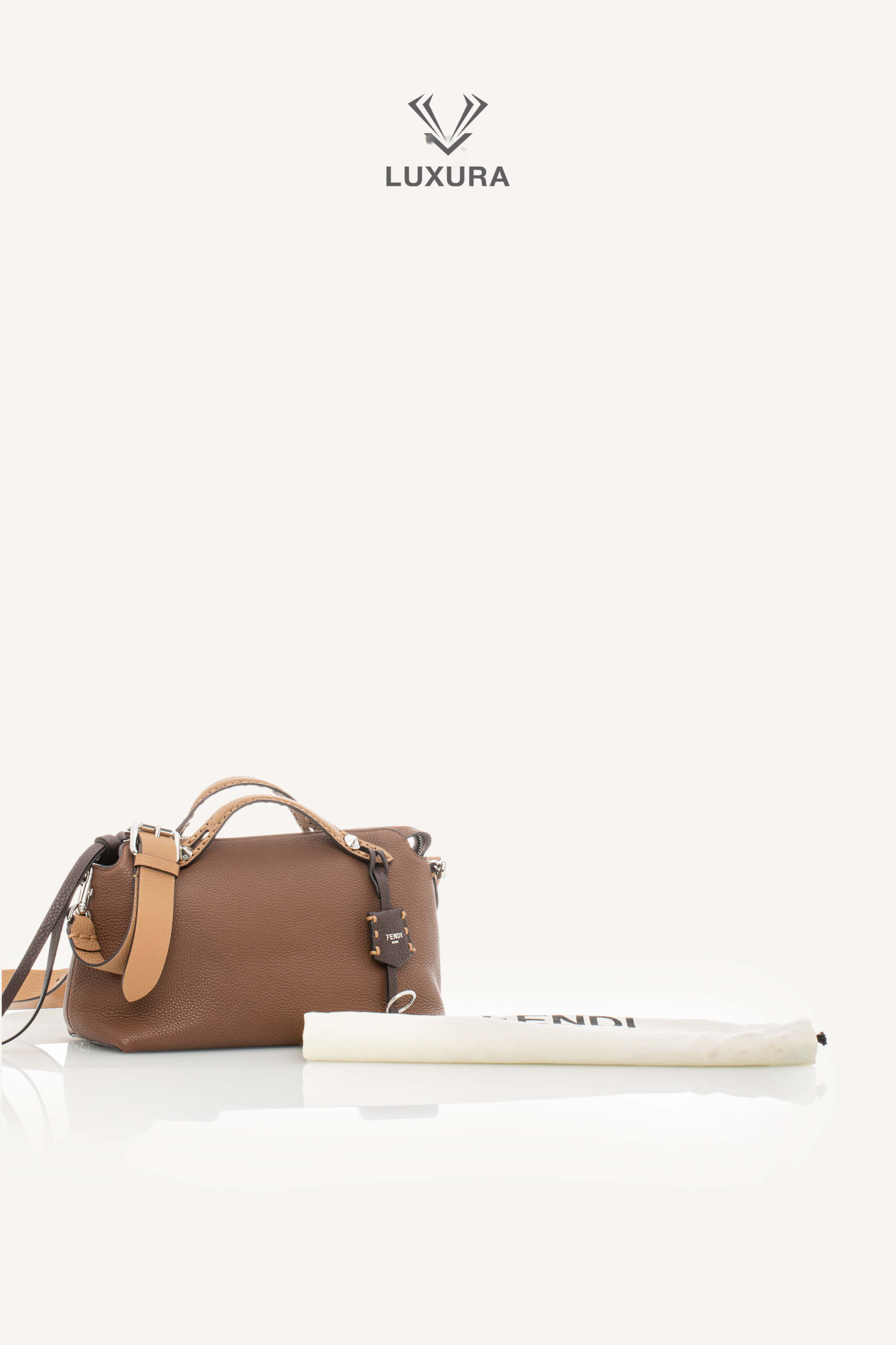 <span style="font-size: 10px;letter-spacing: .15em">BEST DEAL</span><br>            <strong>FENDI</strong><br>            <div style="margin-top:10px;font-size:16px">Cuoio Romano Selleria By The Way Boston Bag Brown</div><br> - Image 5