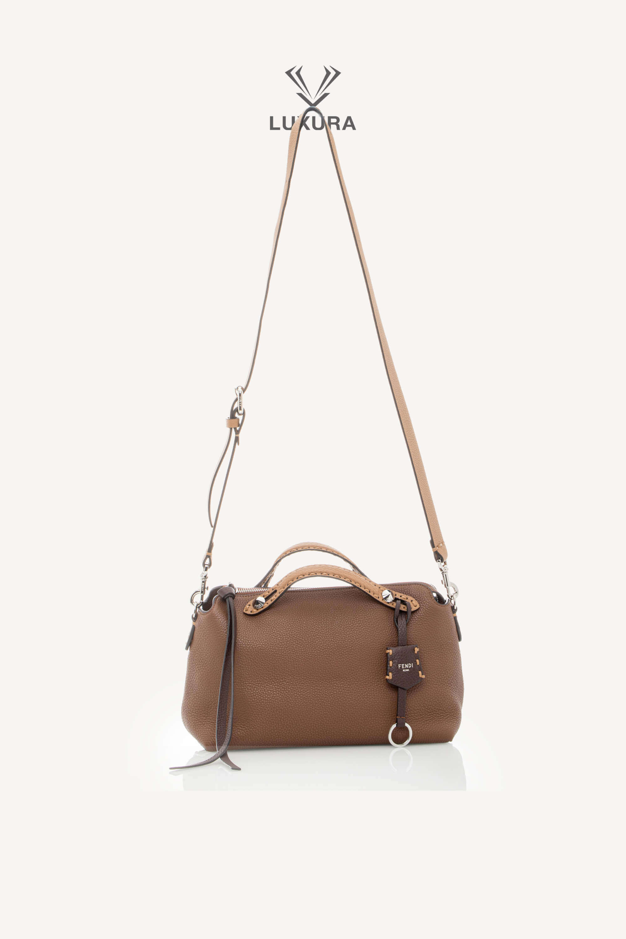 <span style="font-size: 10px;letter-spacing: .15em">BEST DEAL</span><br>            <strong>FENDI</strong><br>            <div style="margin-top:10px;font-size:16px">Cuoio Romano Selleria By The Way Boston Bag Brown</div><br> - Image 4